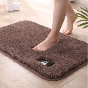 Bath Rugs for Bathroom Non Slip, Microfiber Washable Claret Large Bathroom  Mat