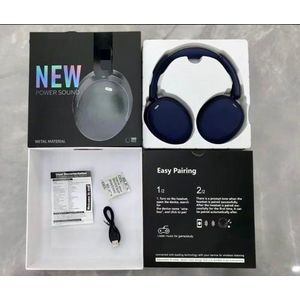 Wireless Bluetooth Audio headphones in dark blue 