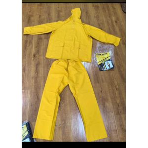 Heavy-Duty Waterproof PVC Rain Suit (Hooded Jacket & Trouser Set)
