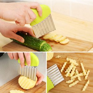 4pcs Crinkle Knife French Fries Slicer Vegetable Fruit Salad Corrugated  Cutter Multifunctional Corrugated Chopping Blade