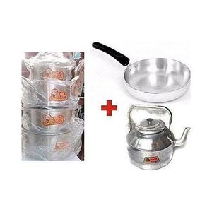 Picasso Picasso Cooking Pots Set of 4 plus kettle, frying pan and free eating spoon