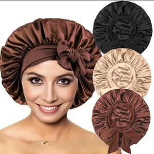 3 sets Satin Hair Bonnets/ sleeping Bonnets 