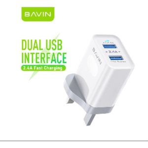 Bavin Original wall charger with dual port with Type-C cable