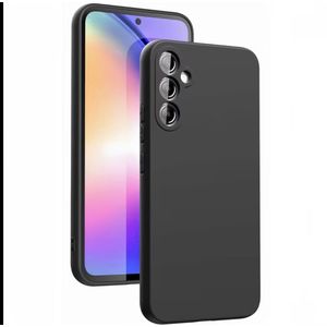 Samsung Silicone Case & Pouch For S25 Plus , S24 Plus , S23 Plus, S22 Plus , S21 Plus , 20 Plus  & Note 20 Plus  – Sleek Black Design with Camera Protection, Shockproof Defense & Scratch-Resistant Durability