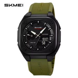 Skmei Grey Leather Quality Wristwatch