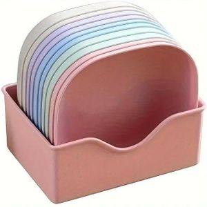 10 square dinner plates / porcelain plates, suitable for snacks and breakfast