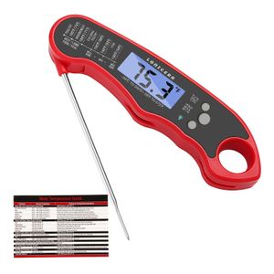 TodyJeyHo Food Thermometer, Digital Meat Thermometer, Kitchen Gadgets, Waterproof Instant Read Food Thermometer for Cooking and Grilling, Candy, Deep Fry, Grill, Camping & Kitchen Essentials