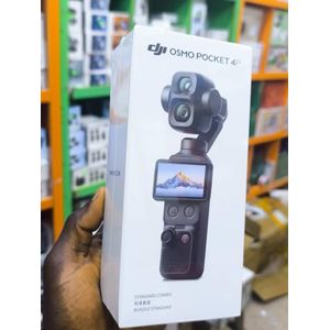 DJI Osmo Pocket 4P Standard Version 1-Inch CMOS 4K/240fps 3-Axis Gimbal Camera with 60mm f/1.8 Telephoto Lens, D-Log 2, ActiveTrack 8.0, AI Tracking, High-Quality Vlogging & Cinematic Video Camera