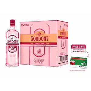 GORDON'S Pink Berry carton + free ₦10,000 SPAR voucher.