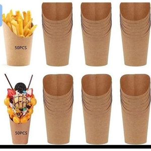 50pcs Multi Purpose Snacks, Pop Corn,Salad, Fruits & Food Paper Cups