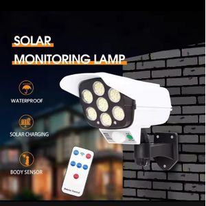 CCTV Camera-Shaped Solar Security Lamp Features 77 LEDs And A Motion Sensor/ (Solar LED Lamp Only)