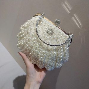 Generic Women Wedding Purse And Handbag Elegant Evening Party Bags Clutches White Shell Pochette Mariage Sac Femme Beaded Clutch Bag Sac Jumia Nigeria