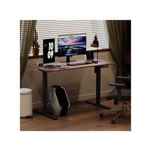 New Modern Electric Adjustable Standing Desk( Brown Top)