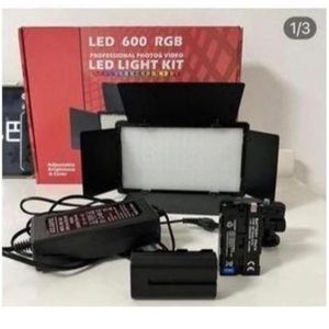 LED LITE Light LED LIGHT PRO 600 RGB+ 2 BATTERIES + CHARGER + CABLE + TRIPOD