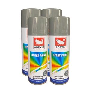 Adexin All Purpose Spray Paint  450ml - Grey - 4Pcs
