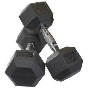 A pair of 12.5 hexagon dumbbell