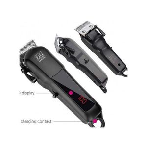 Professional Rechargeable Wireless Hair Clipper With Battery Percentage Display (NG-888B)