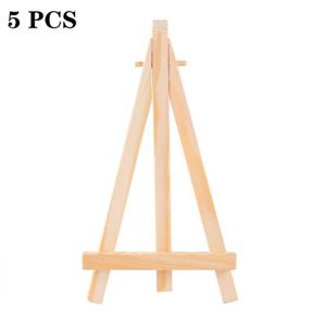 12 Pack 5 Inch Mini Wood Display Easel Natural Wooden Tripod