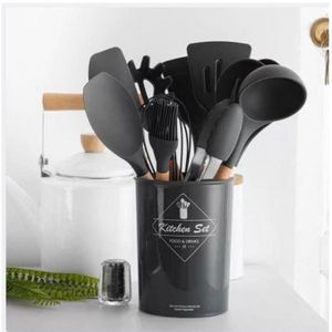 12PCS Silicon Non-Stick Cooking Spoon Set