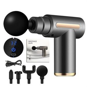 Handheld Fascia Massage Gun, 6 Modes Switching And Equipped With 4 Massage Heads Fascia Gun
