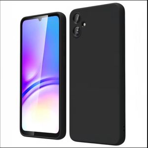 Samsung A06 Silicone Protective Case – Matte Black Elegance with Full Camera Coverage, Shockproof Corners & Scratch-Resistant Shield. ( Black )