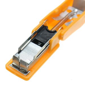 Micro-Stapler Pro Set - Ultra-Portable Ergonomic Design, Colorful 4-Pack with Staples, 5-Sheet Binding, Perfect Office Gift or Fair Promotion