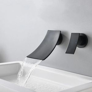 Black waterfall Concealed Basin mixer