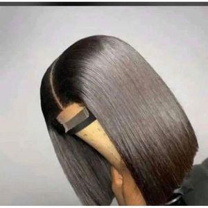 Blunt Cut Wig With Closure Natural Colour