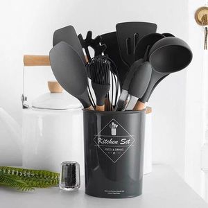 12PCS Silicon Non-Stick Cooking Spoon Set