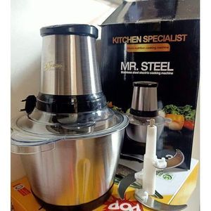 MR. STEEL Multi-Purpose Food Processor-Blender- Yam Pounder 3L