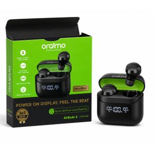Oraimo  True Wireless Earbuds (OTW-340) – ENC, Heavy, LED Display & 38-Hour Playtime