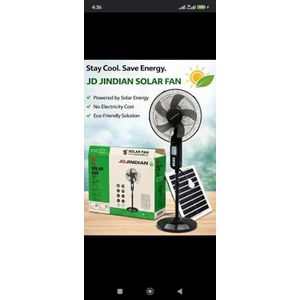 JD Solar Rechargeable Fan 16 inches 