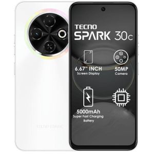 Tecno  Spark 30C 6.6" 4GB RAM/128GB ROM Android 14 WHITE