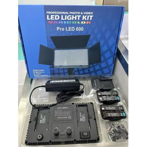 Pro LED 600 Professional Photography & Video Light Kit with Adjustable Tripod Stand, Rechargeable Batteries & Barn Doors – 3200K-6500K Studio Lighting for Photography, Videography, YouTube, Live Streaming & Content Creation
