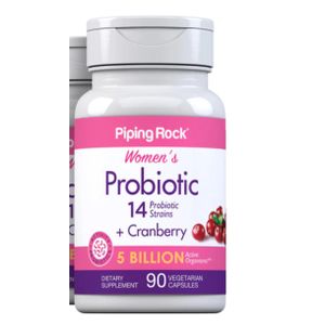 Piping Rock Women Probiotics Plus cranberry -90capsules