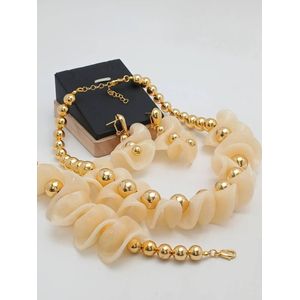 Zirconia First Grade Luxury Complete Sets Diamond Iced Gold Necklace,Earring , Bracelet And Ring Set