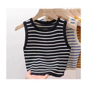 Women’s Striped Tank Top – Sleeveless Casual Summer T-Shirt, Comfortable Cotton Sleeveless Tee for Everyday Wear, Black