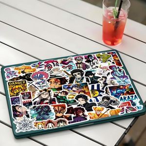  50 pieces Demon Slayer Infinity Castle Arc Benevolence Japanese Anime stickers+1pcs Mobile phone type c interface protective case ,suitable for laptops, computers, water cups