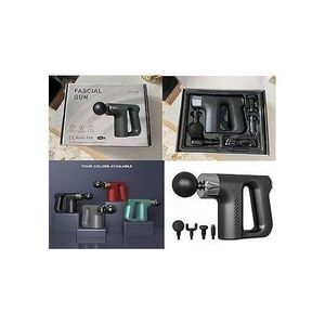 Blueidea Rechargeable Facial Gun Deep muscle Massager+with double handle and 4 different massaging Head+charger