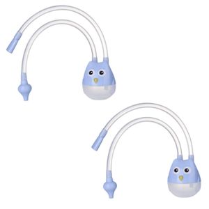 ShebSheb 2 Pack Baby Nasal Suction Device, Silicone Mouth Suction Nose Cleaner, Anti-Backflow