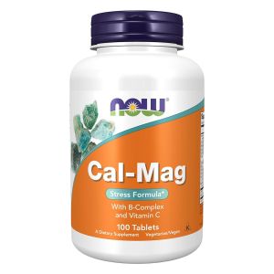 Now Cal-Mag – Stress Formula – With B-Complex and Vitamin C – 100 Tablets