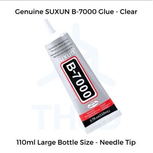 B7000 Glue ( 110ml ) – Perfect for Phones Screen, Touchpad & Back Glass Glue, Jewelry Glue & DIY Projects ( Transparent & White )
