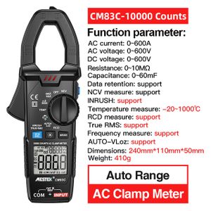 ANENG ST201 Digital Clamp Multimeter 4000 Counts Clamp Ammeters