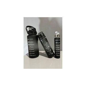  3 In 1 Motivational Sport Gym Water Bottle With Time Marker