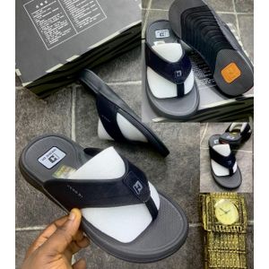BLACK flip-flop sandals For real men