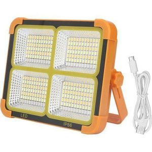LED Solar Floodlight with Dimming button & Power bank port 