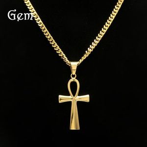 Cuban Link Chain With Cross Pendant
