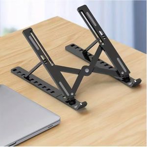 Adjustable Laptop Stand – Portable Folding Cooling Base, Ergonomic ABS Bracket with 10 Levels for Notebook & Tablet