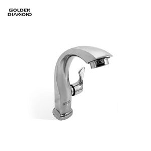 Golden Diamond Bathroom& Kitchen Faucets One-Handle Single Hole Cold Water Silver Sink Faucet
