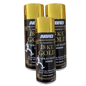 ABRO Spray paint - Gold - 3Pcs